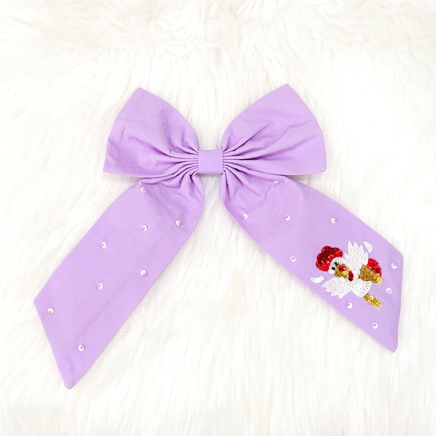 Lavender Chicken Bow