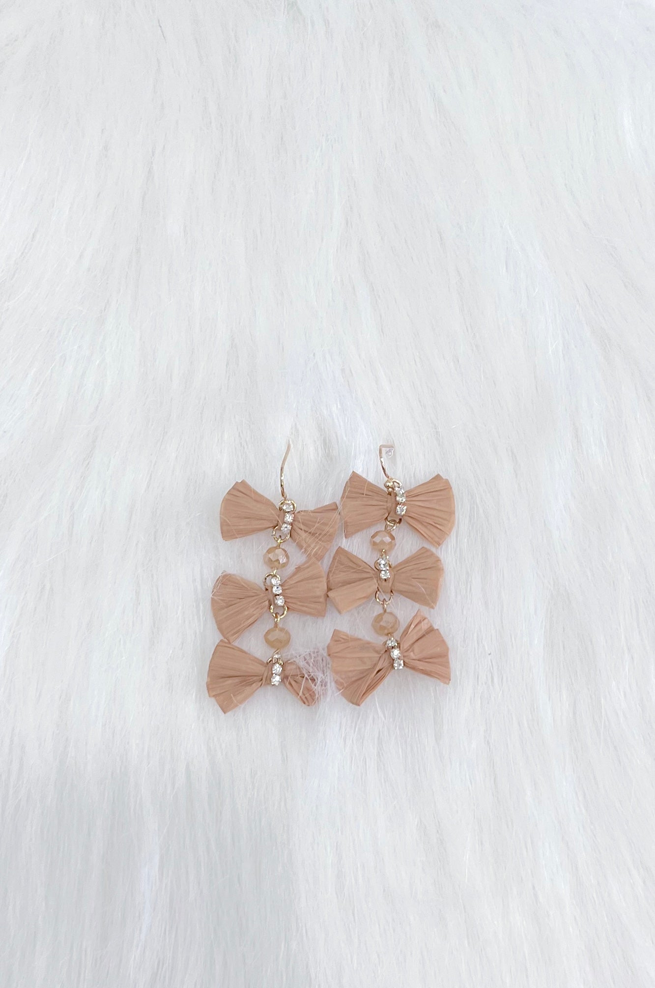 Triple Dangle Bow Earring