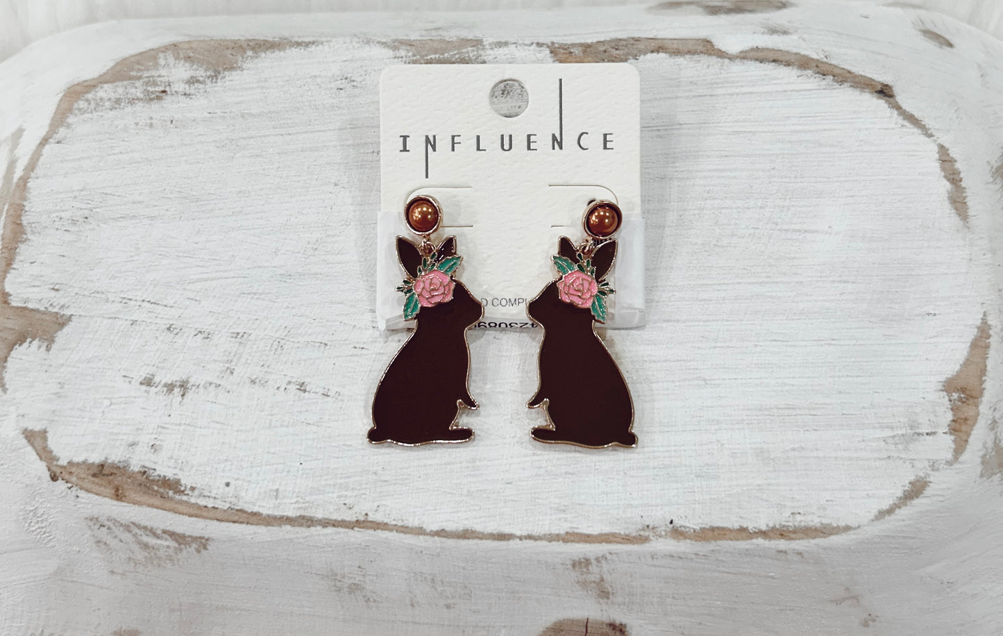 Brown Bunny Earrings