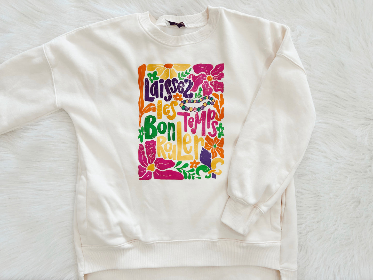 Sample- Laissez les Bon Temps Rouler Sweatshirt with pockets