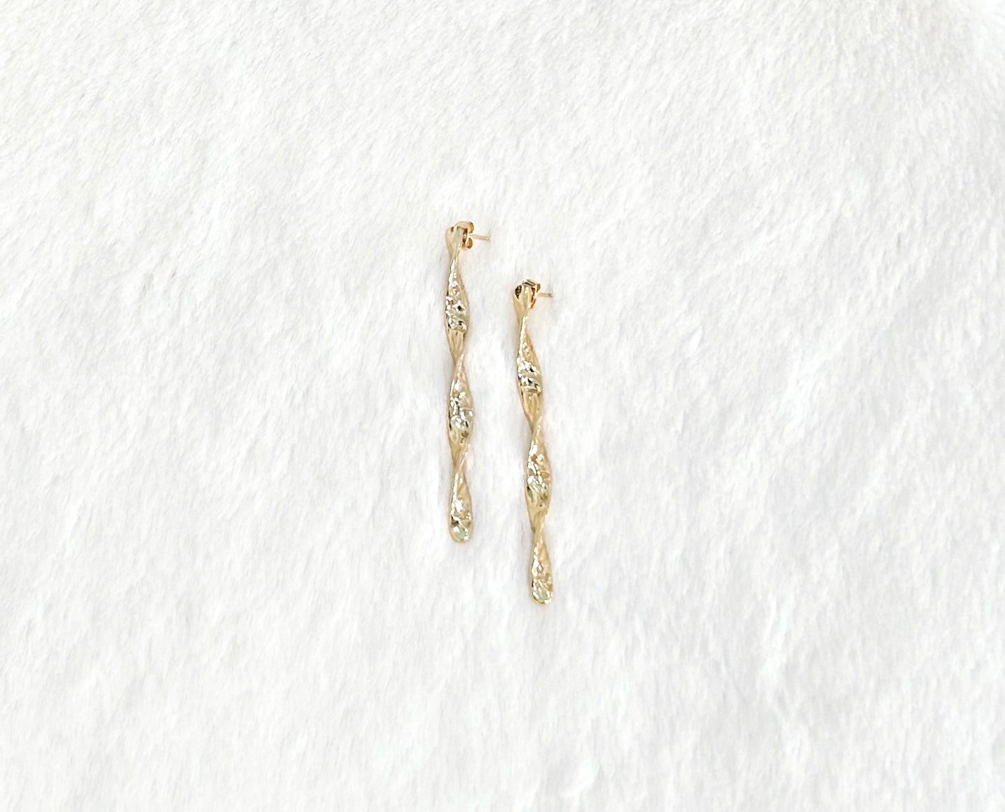 Gold Spiral Earrings