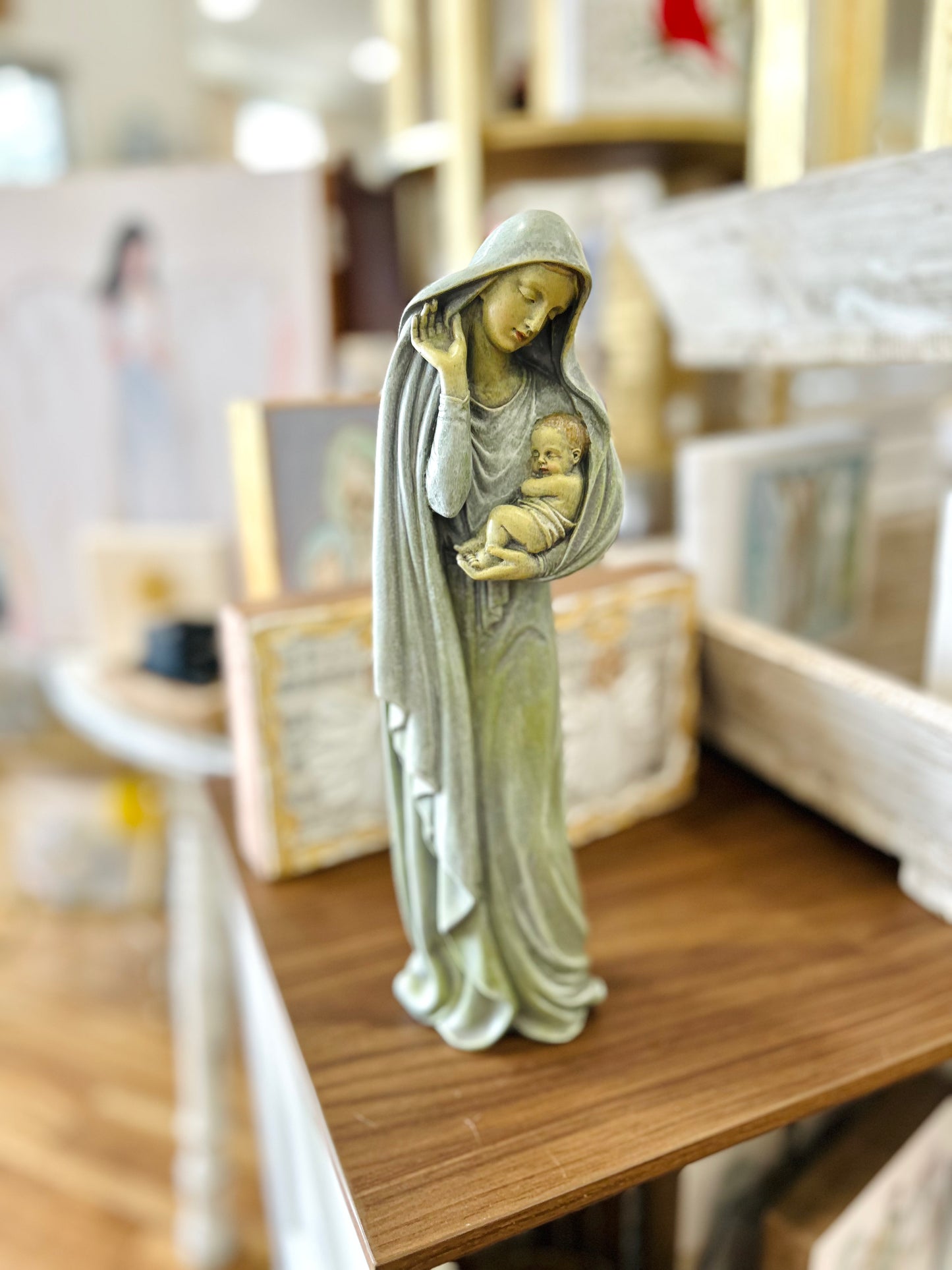 12" Mary and Child Resin Figure