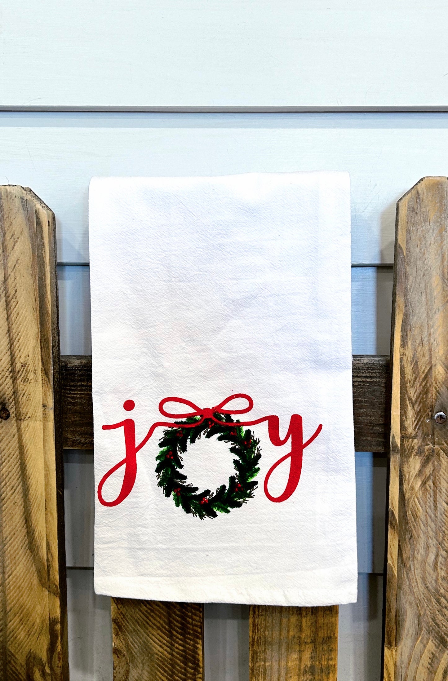 Joy Wreath Hand Towel