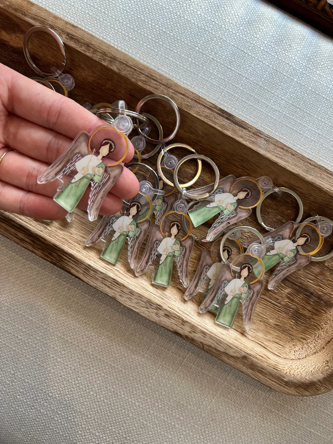 Emily S. Pitre Guardian Angel Keychain