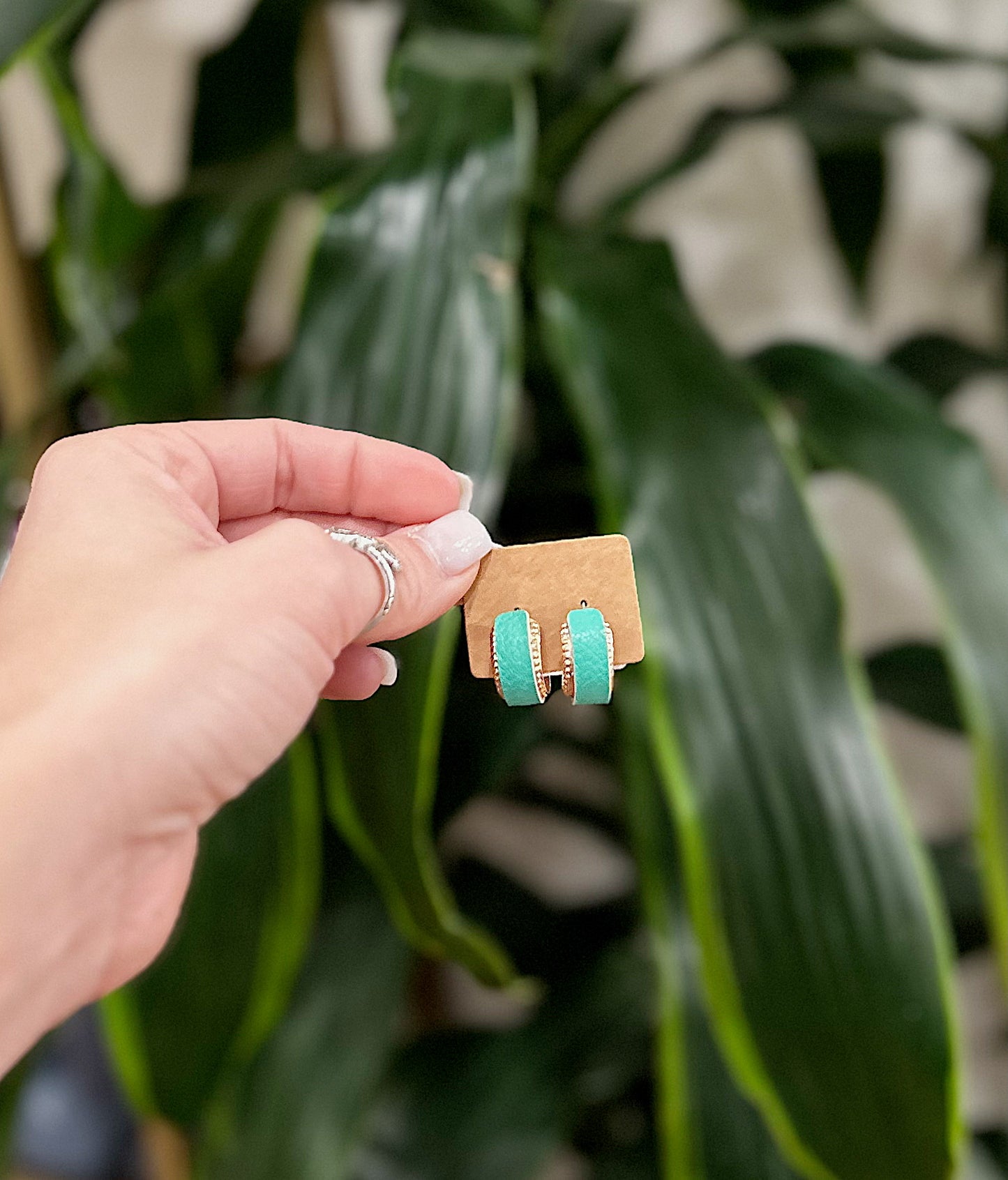 Textured Hoop Earrings