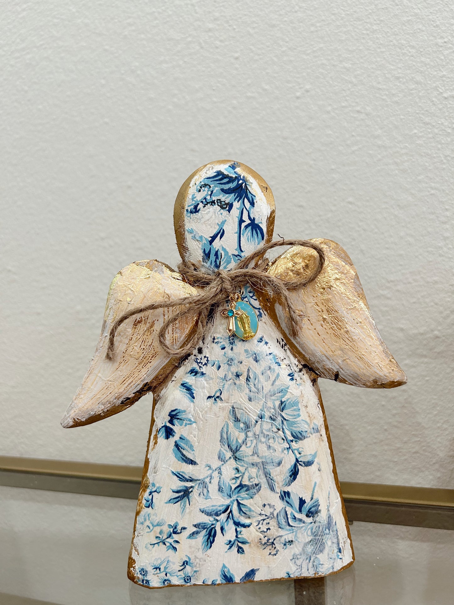 Wooden Floral Angels