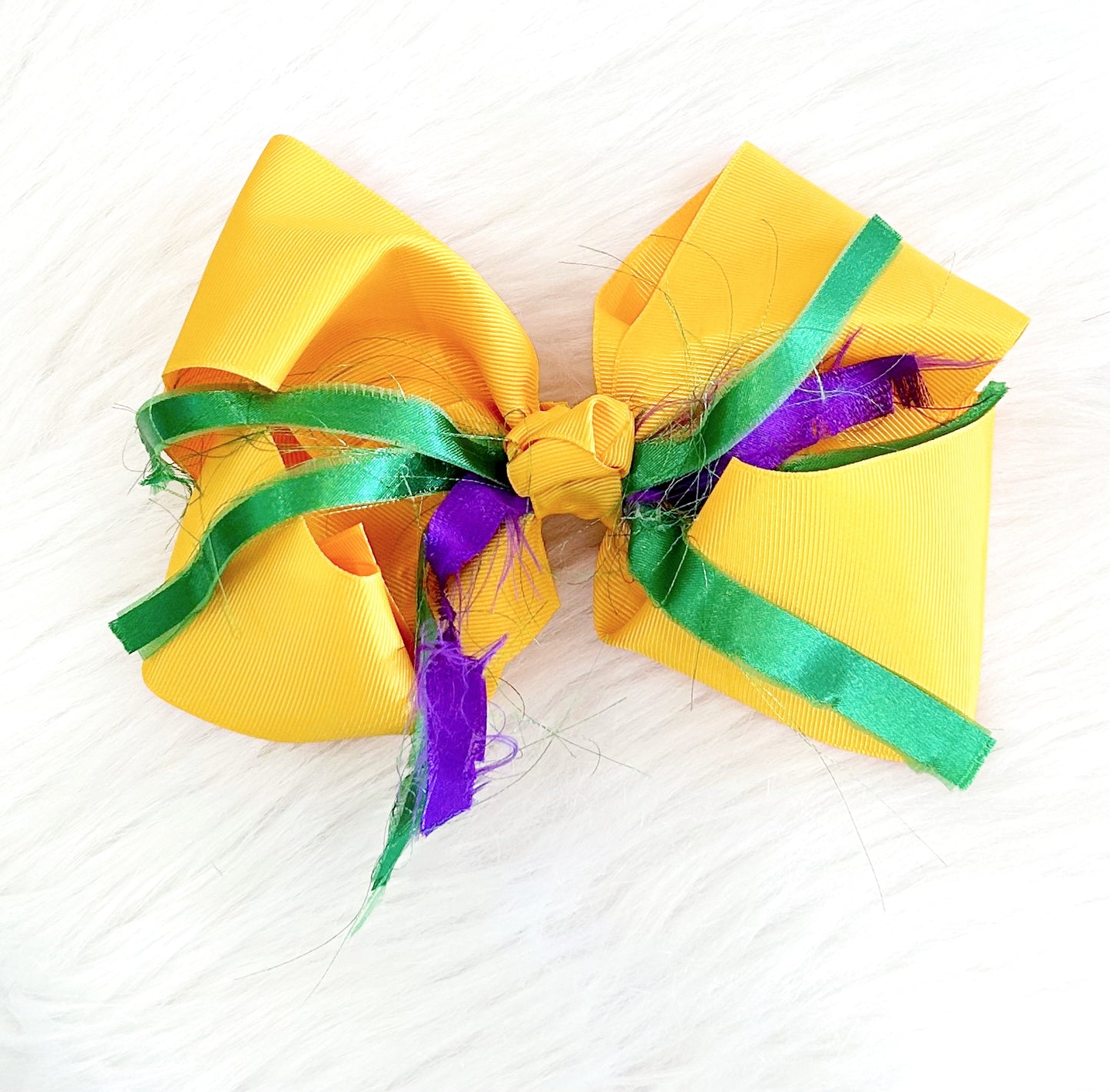 Fringe Mardi Gras Bow