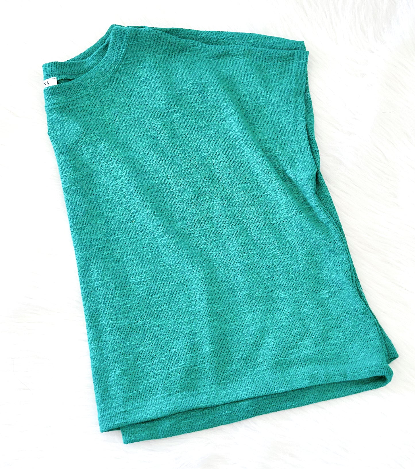 Zenana Knit Boxy Tee-2360A