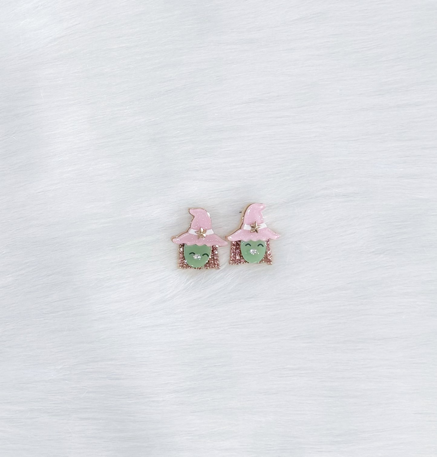 Rhinestone Witch Earrings