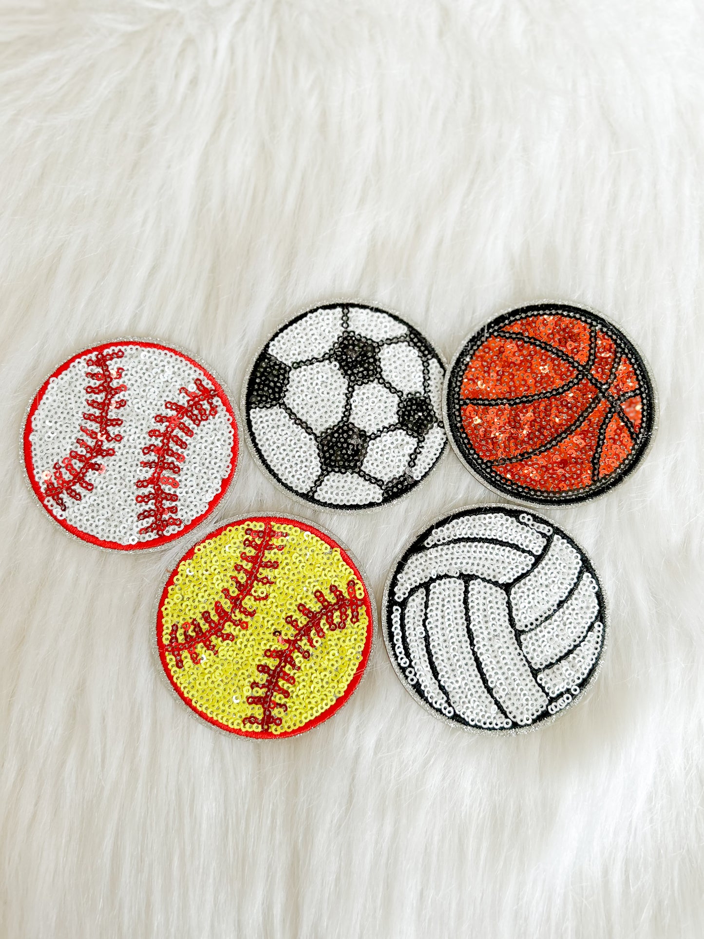 Patch-Small Sequin Sports Ball