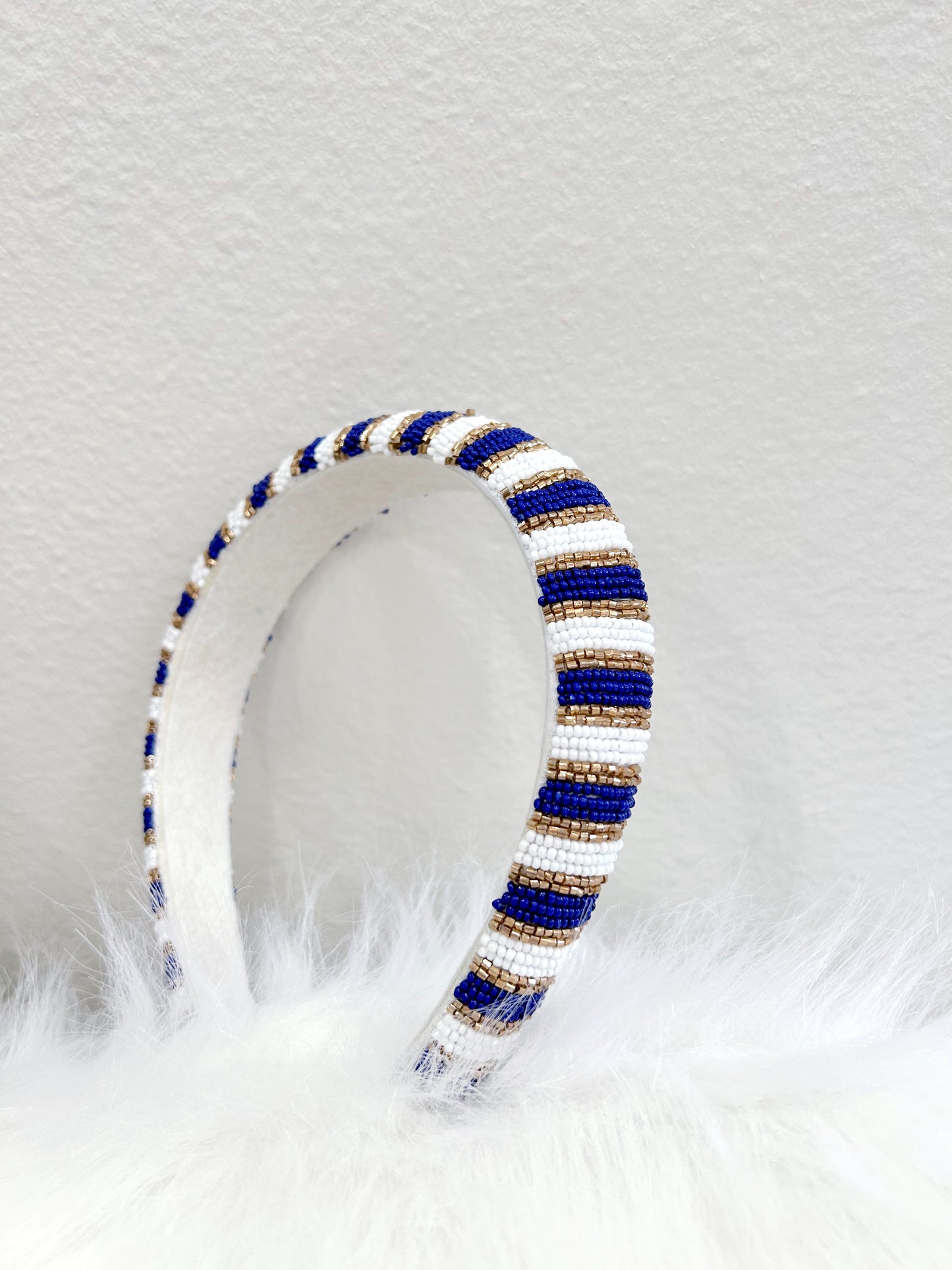 Striped Beaded Headband