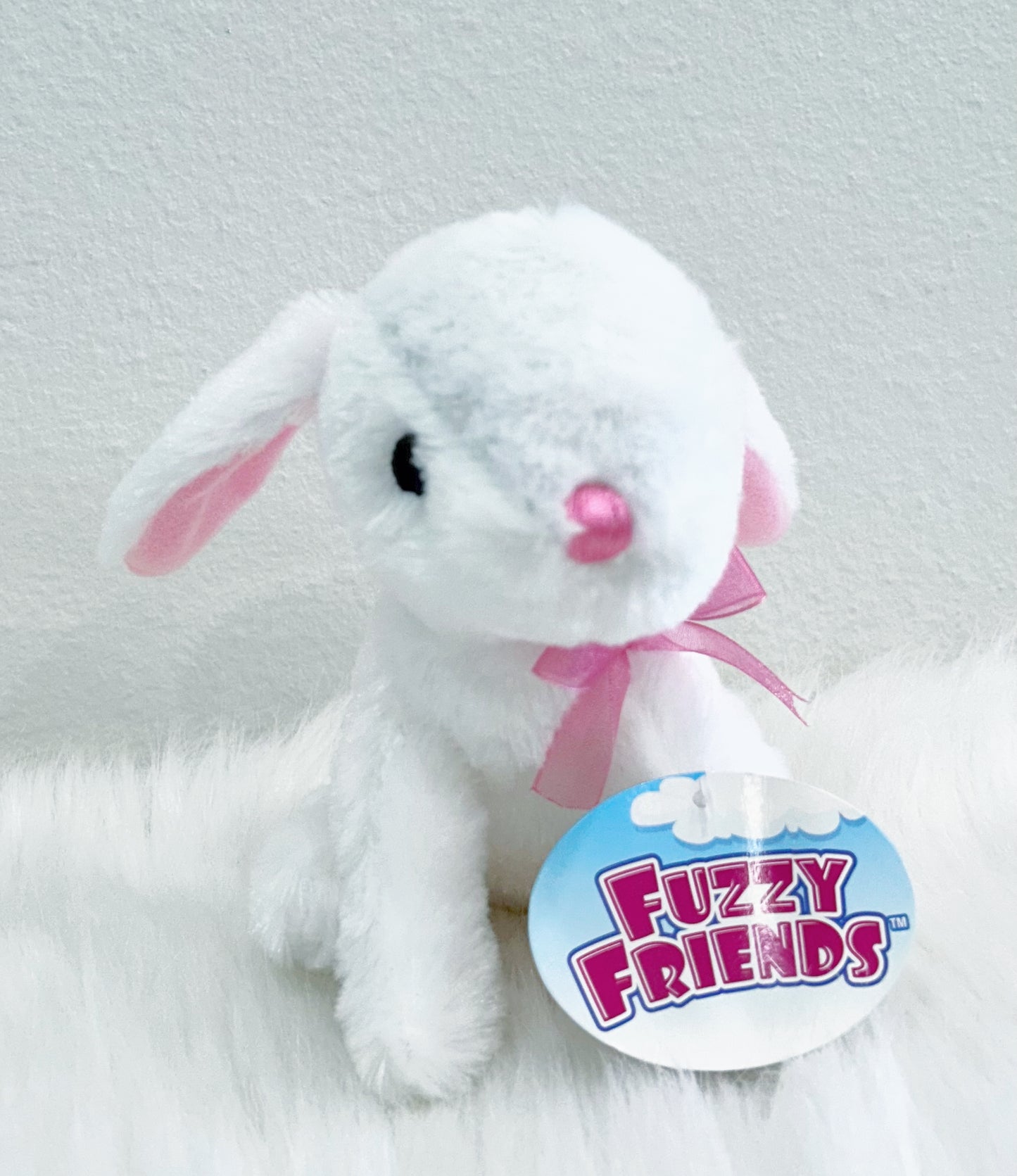 Fuzzy Friends White Bunny