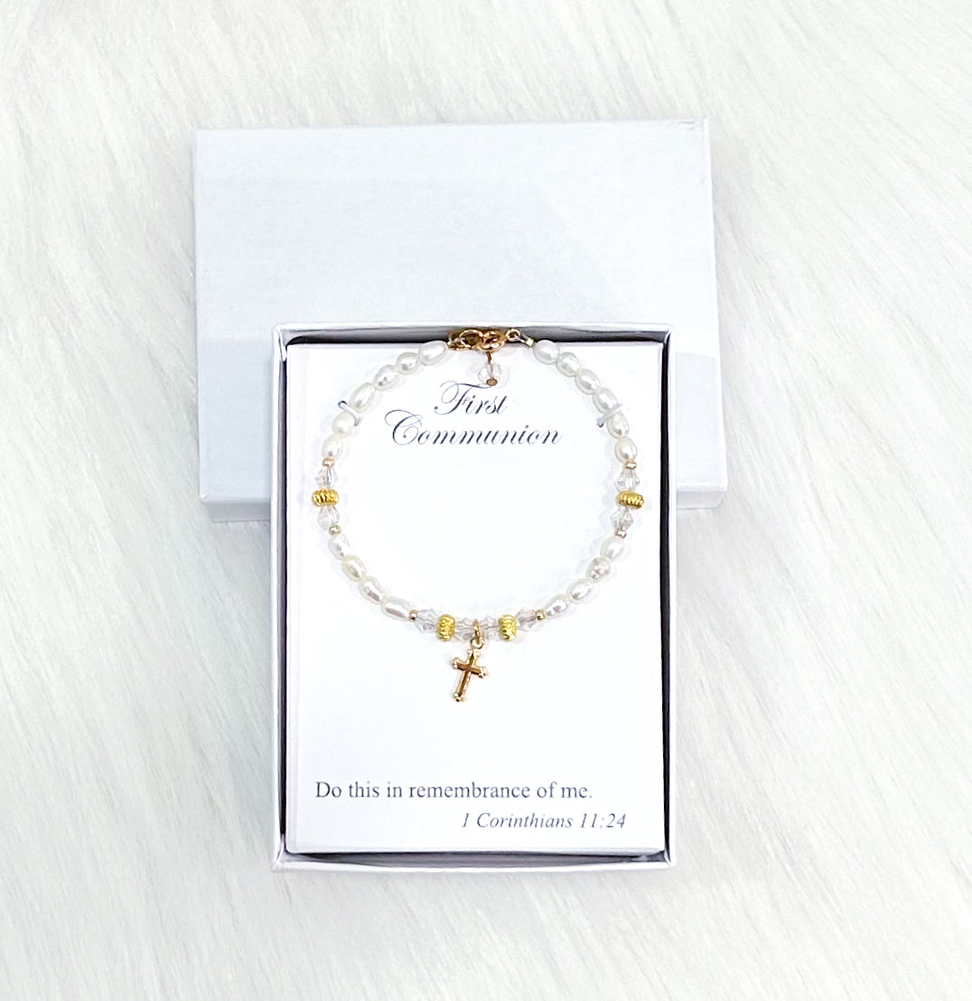 First Communion Pearl Bracelet 591