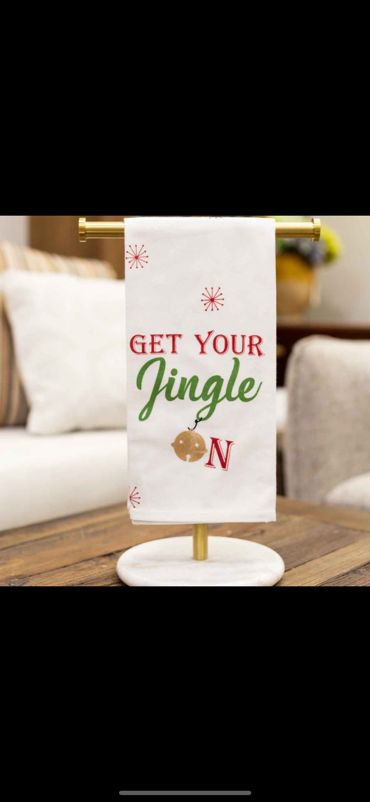 Get Your Jingle On Hand Towel