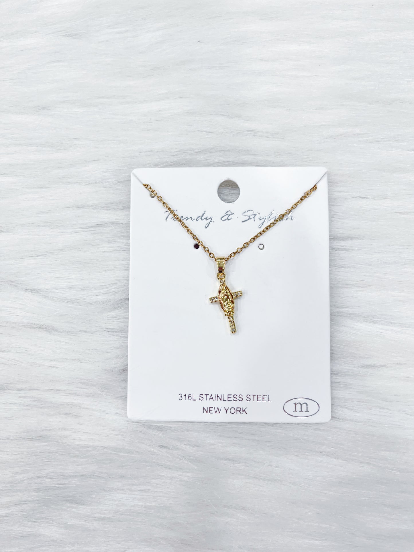 Our Lady Crucifix Necklace