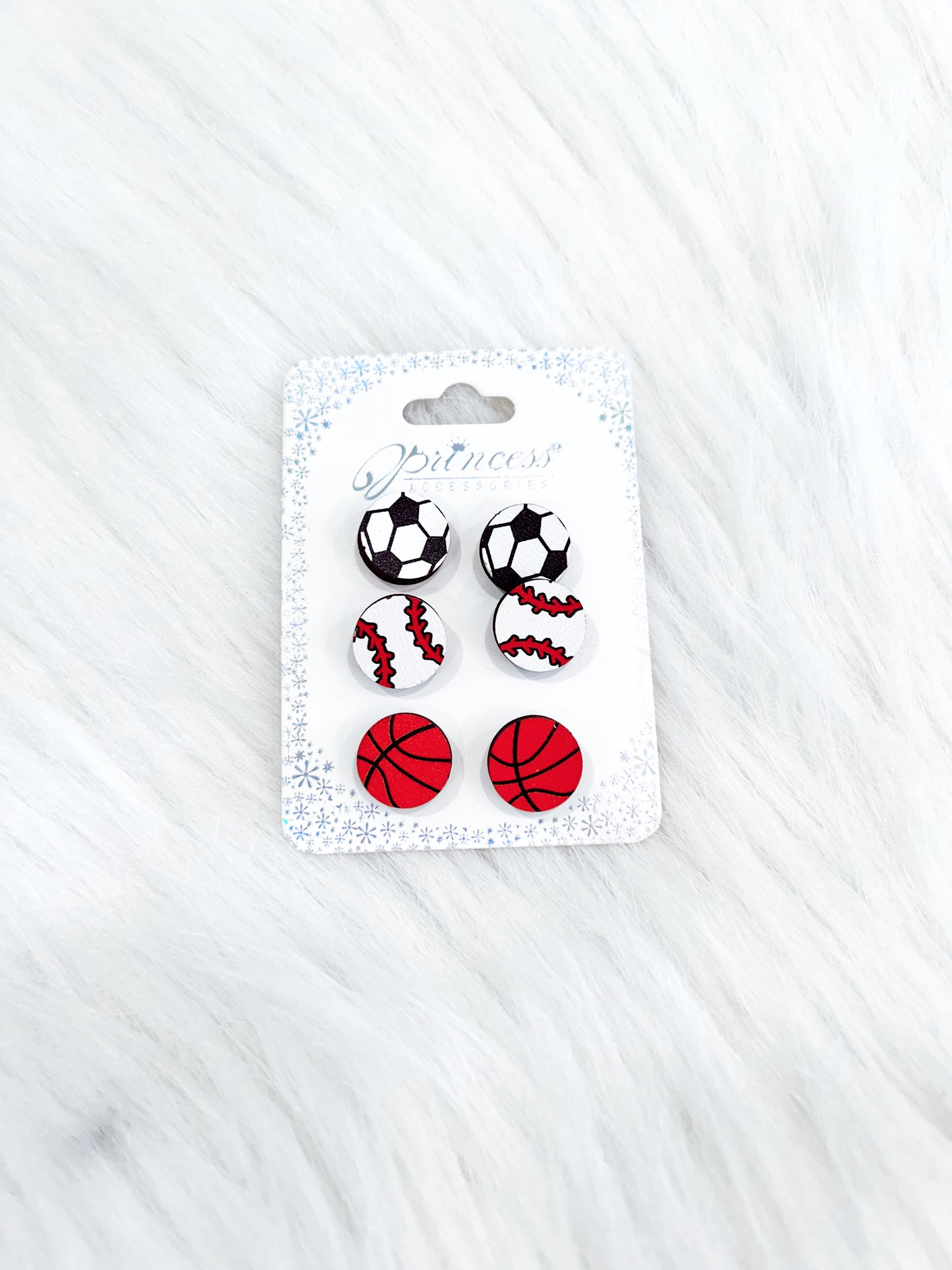 Sports Ball Earring Set