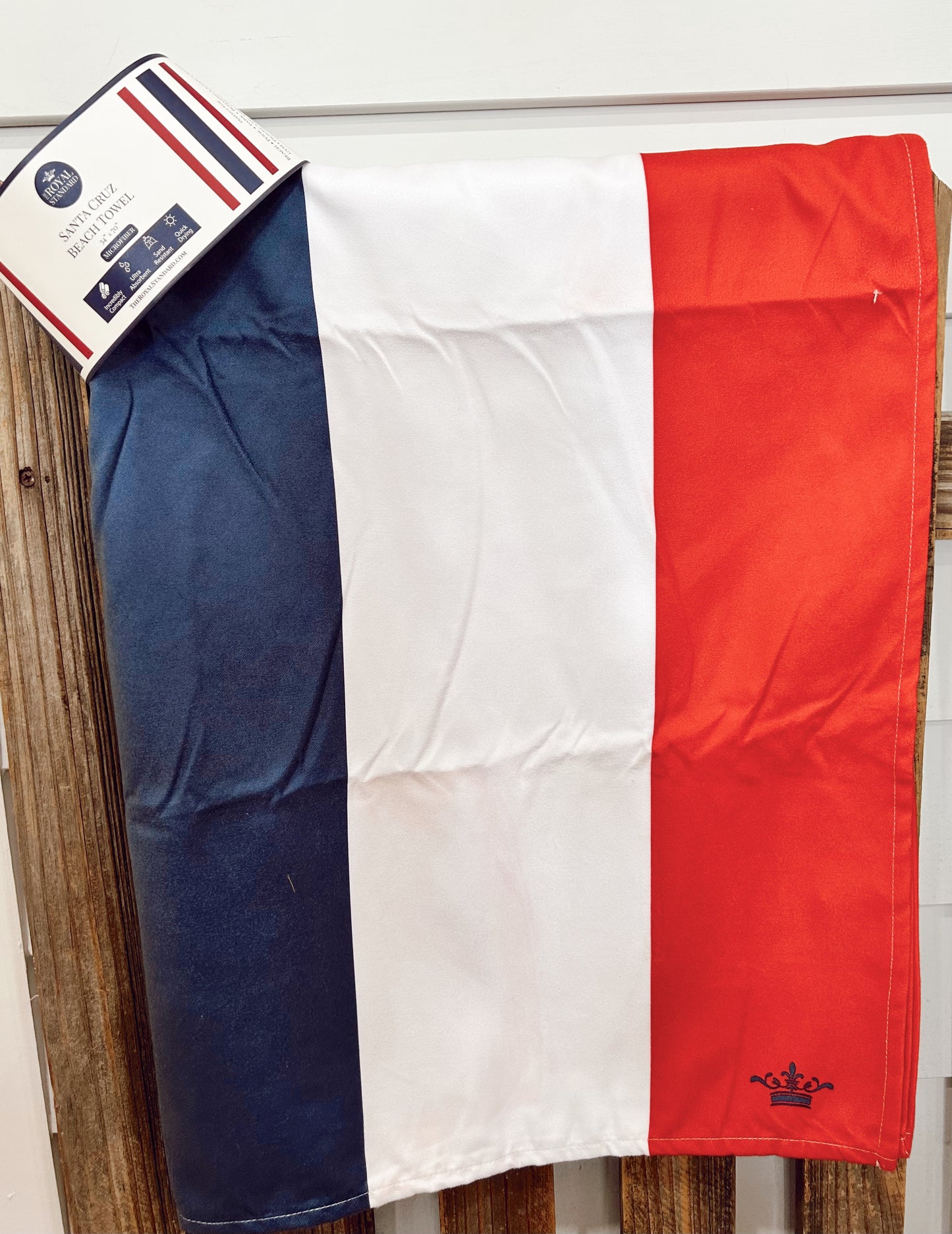 Santa Cruz Beach towel navy/red