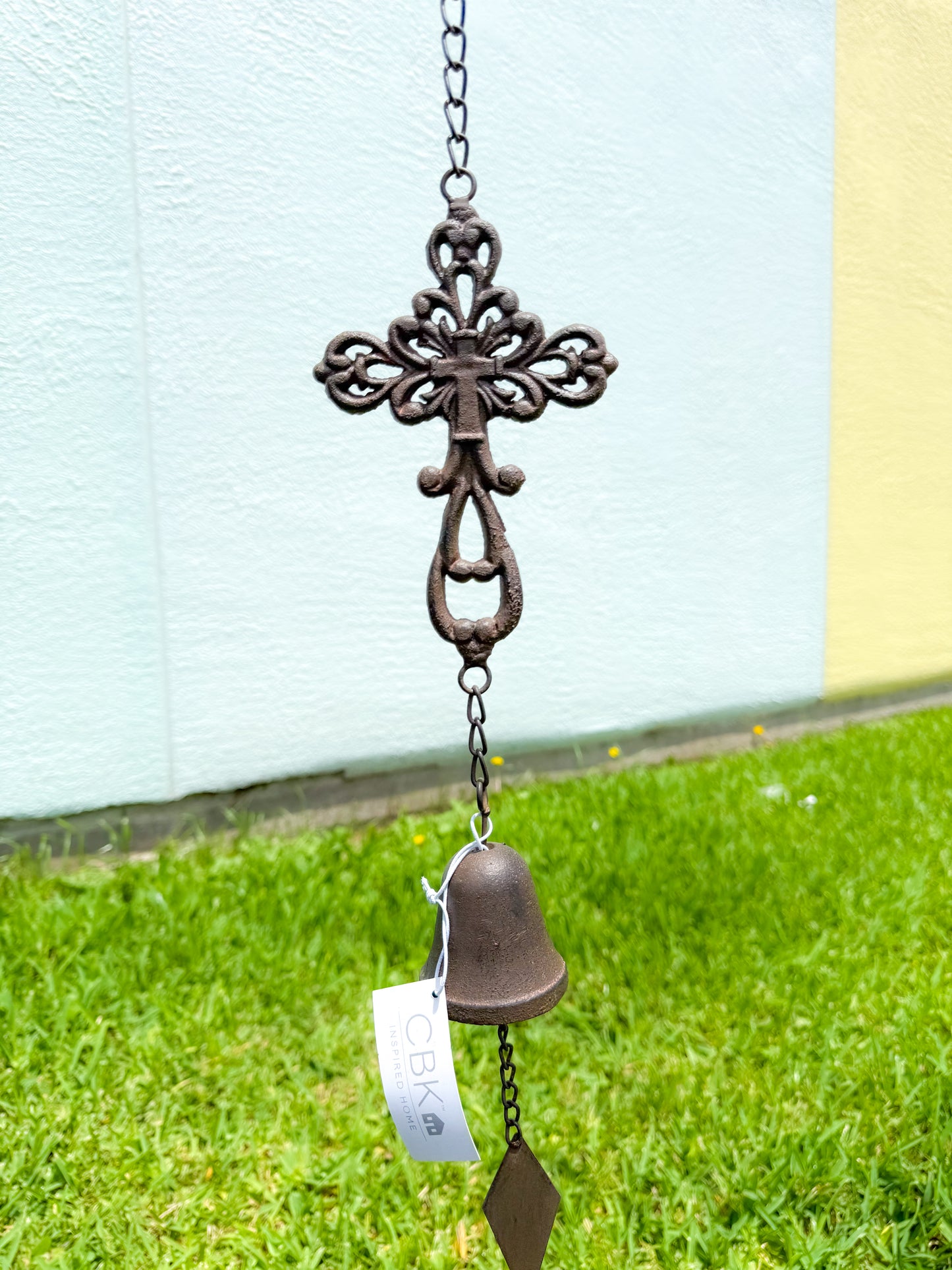 Cast Iron Cross Windchime