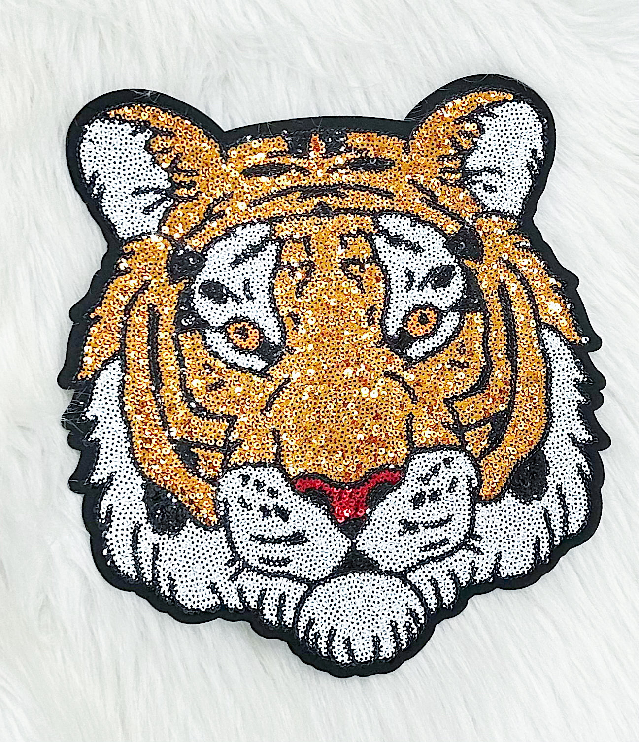 Patch- Black and Gold Tiger Head