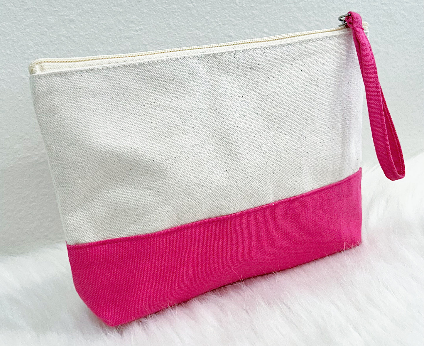 Cabana Canvas Cosmetic Natural/Pink