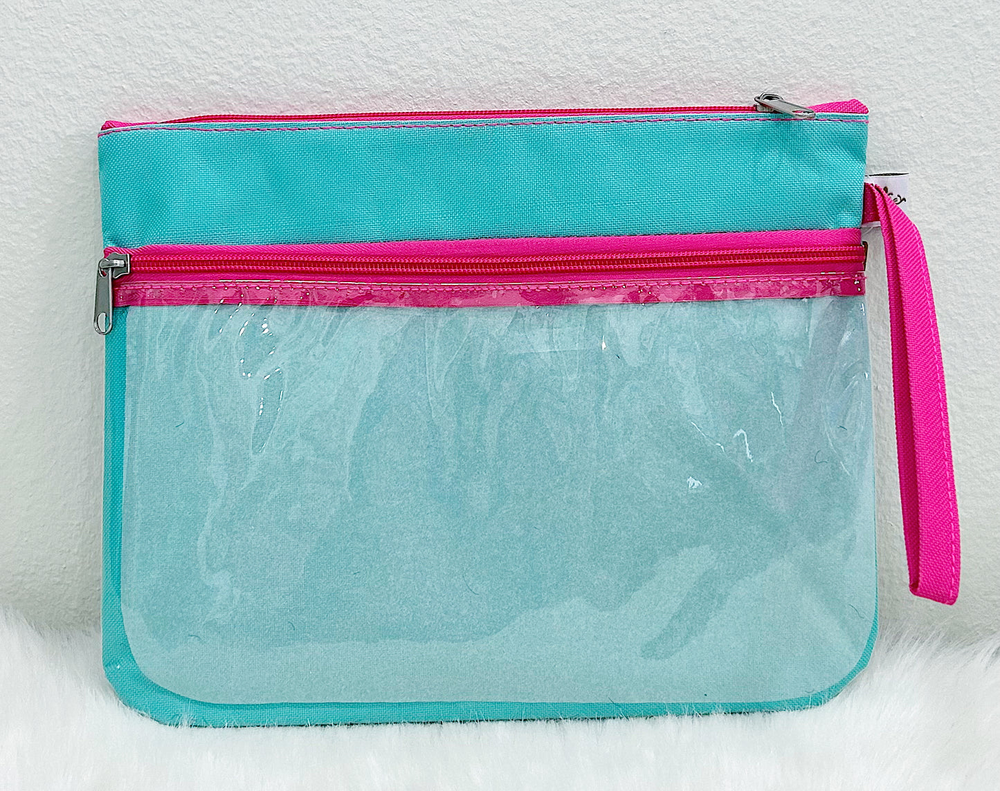 Caribbean Flamingo Wet/Dry Cosmetic Bag