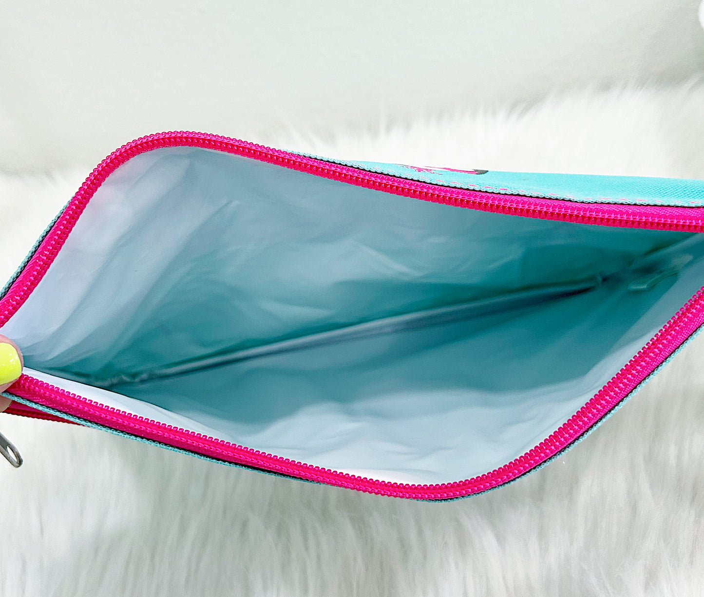 Caribbean Flamingo Wet/Dry Cosmetic Bag
