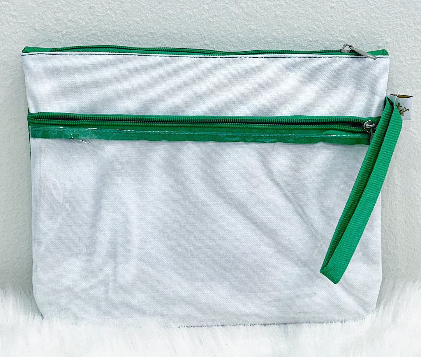 Monstera Leaf Wet Dry Bag White Kelly