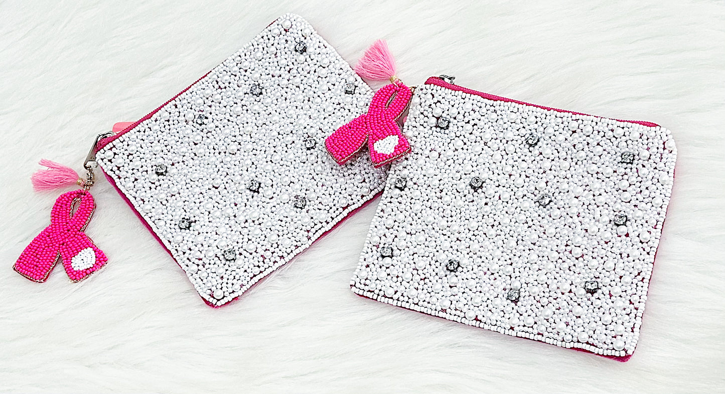 Breast Cancer Awareness Zipper Pouch