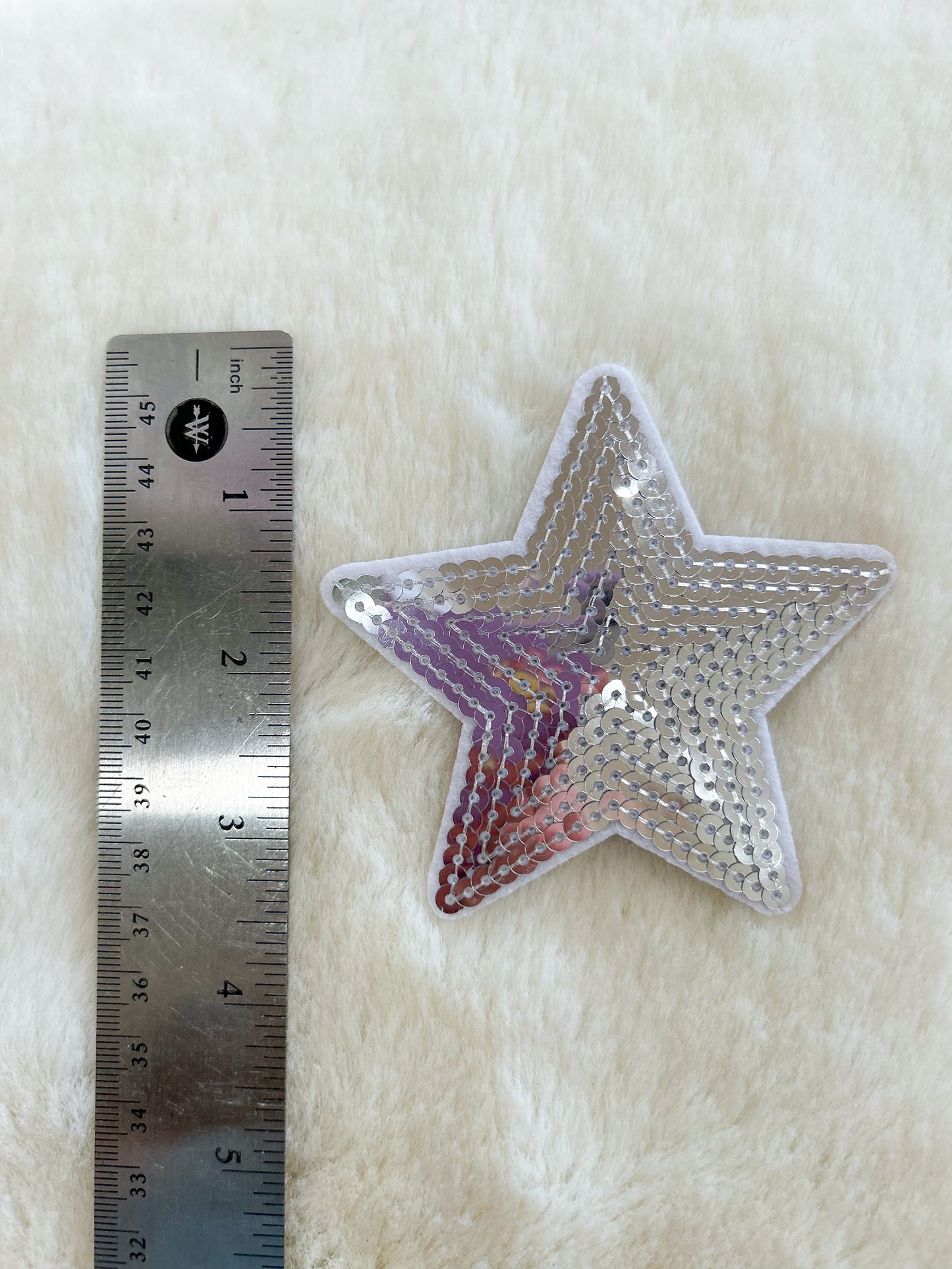 Patch-Medium Sequin Silver Star