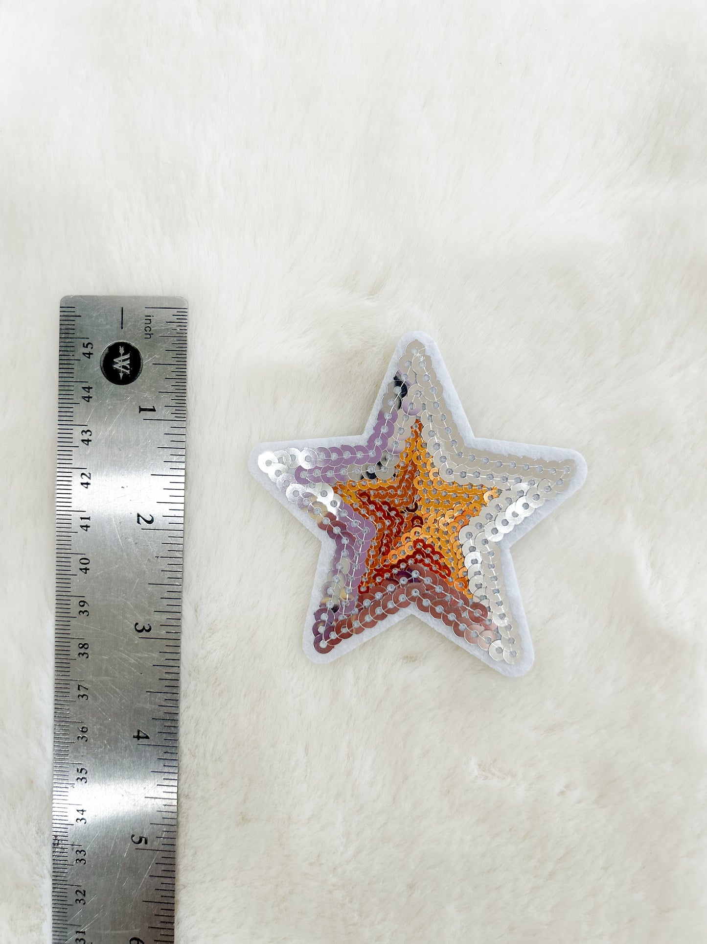 Patch- Silver Star with Gold Center