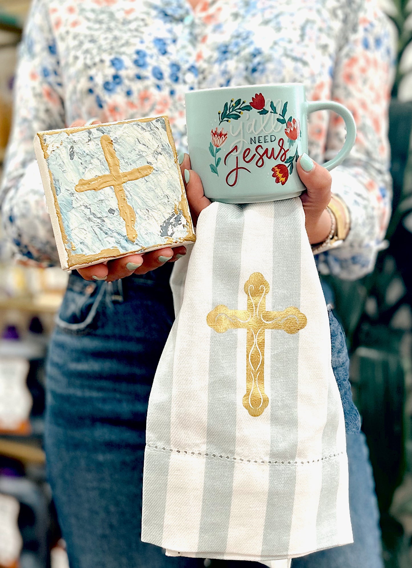 Everlasting Cross Hand Towel