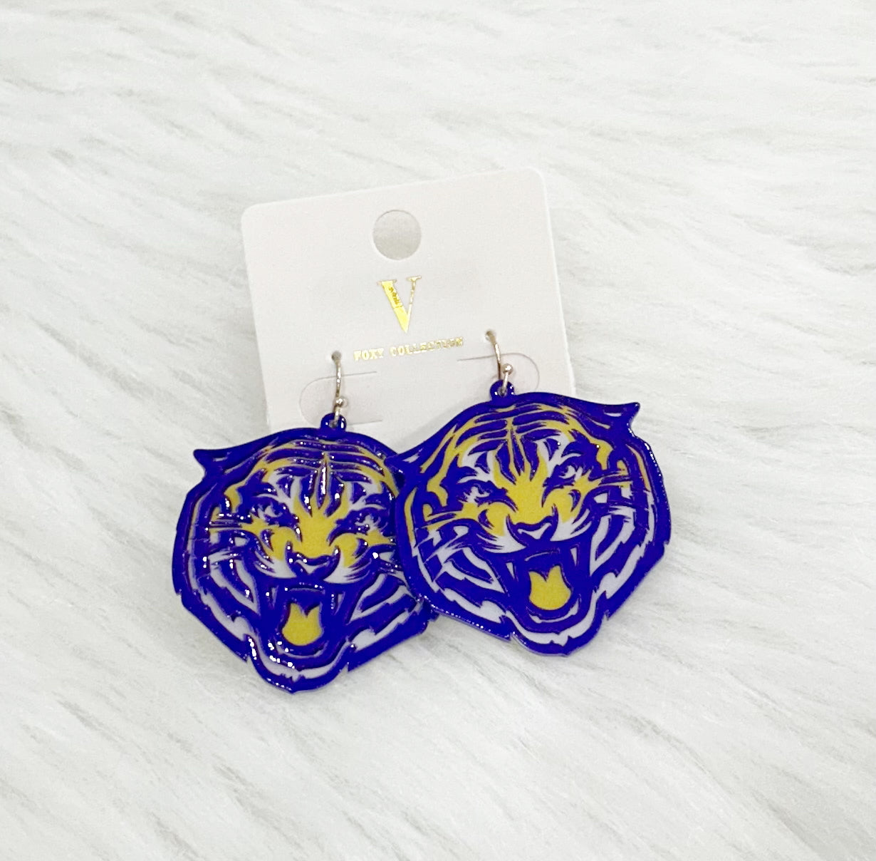 Tiger Face Purple and Yellow