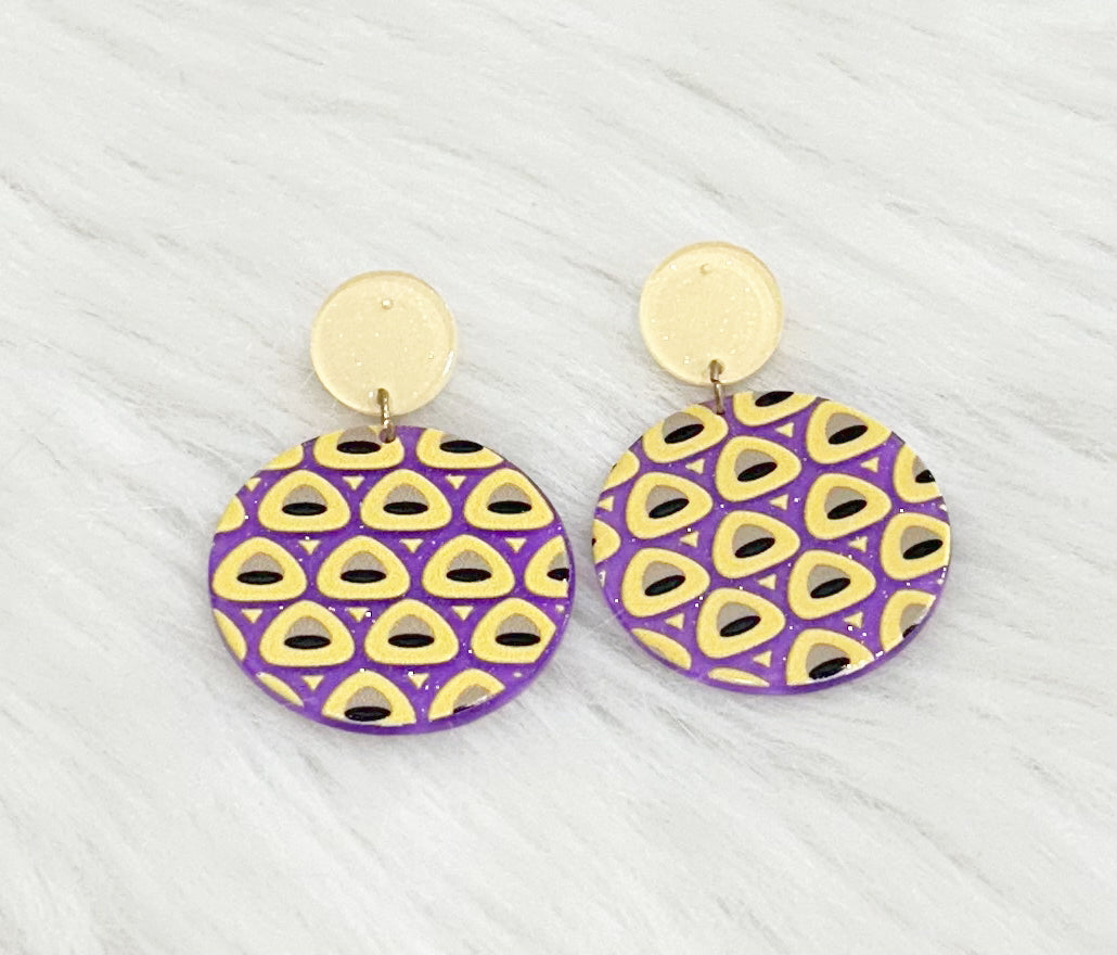 Purple And Yellow Circle