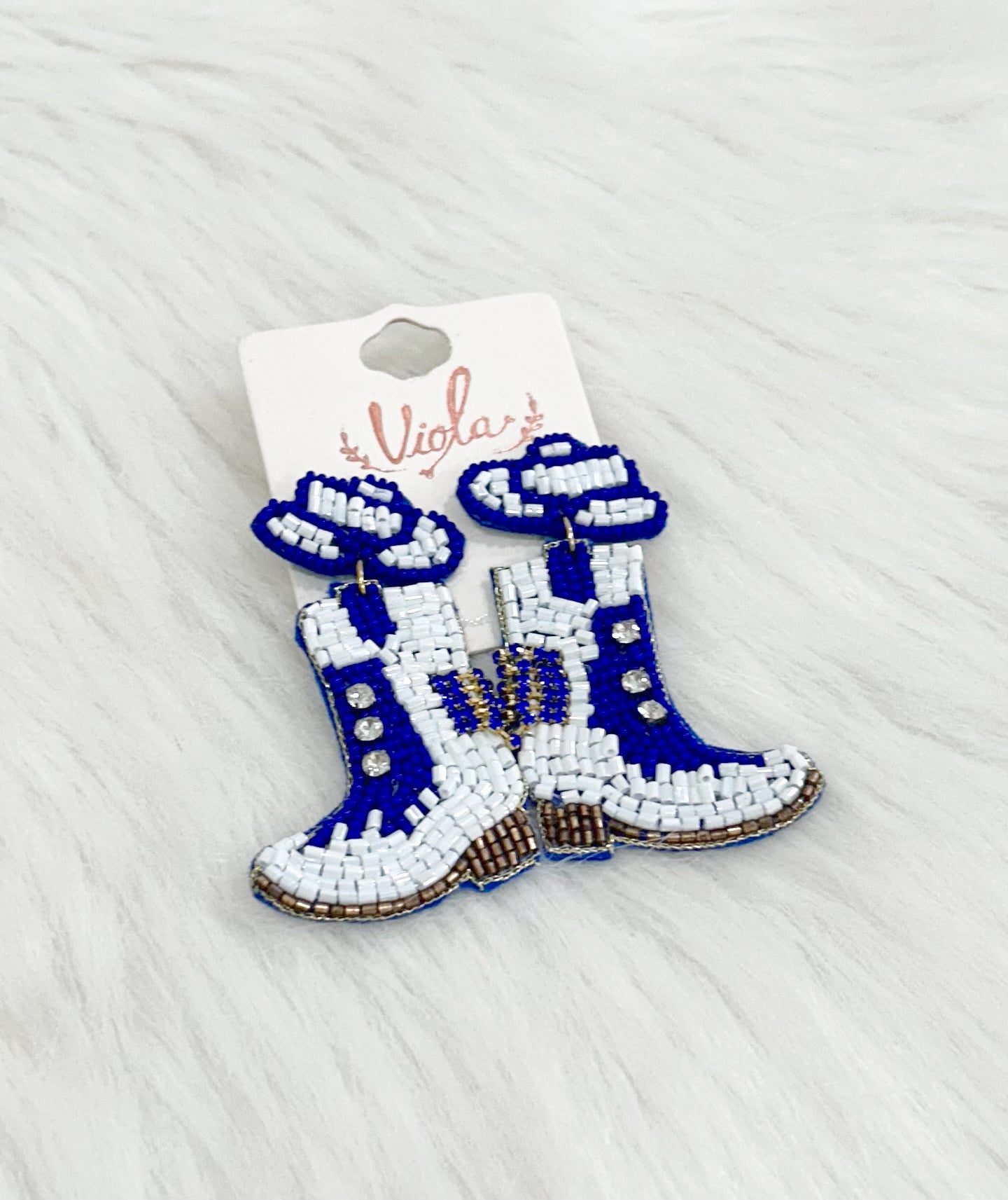 Blue Game Day Boot
