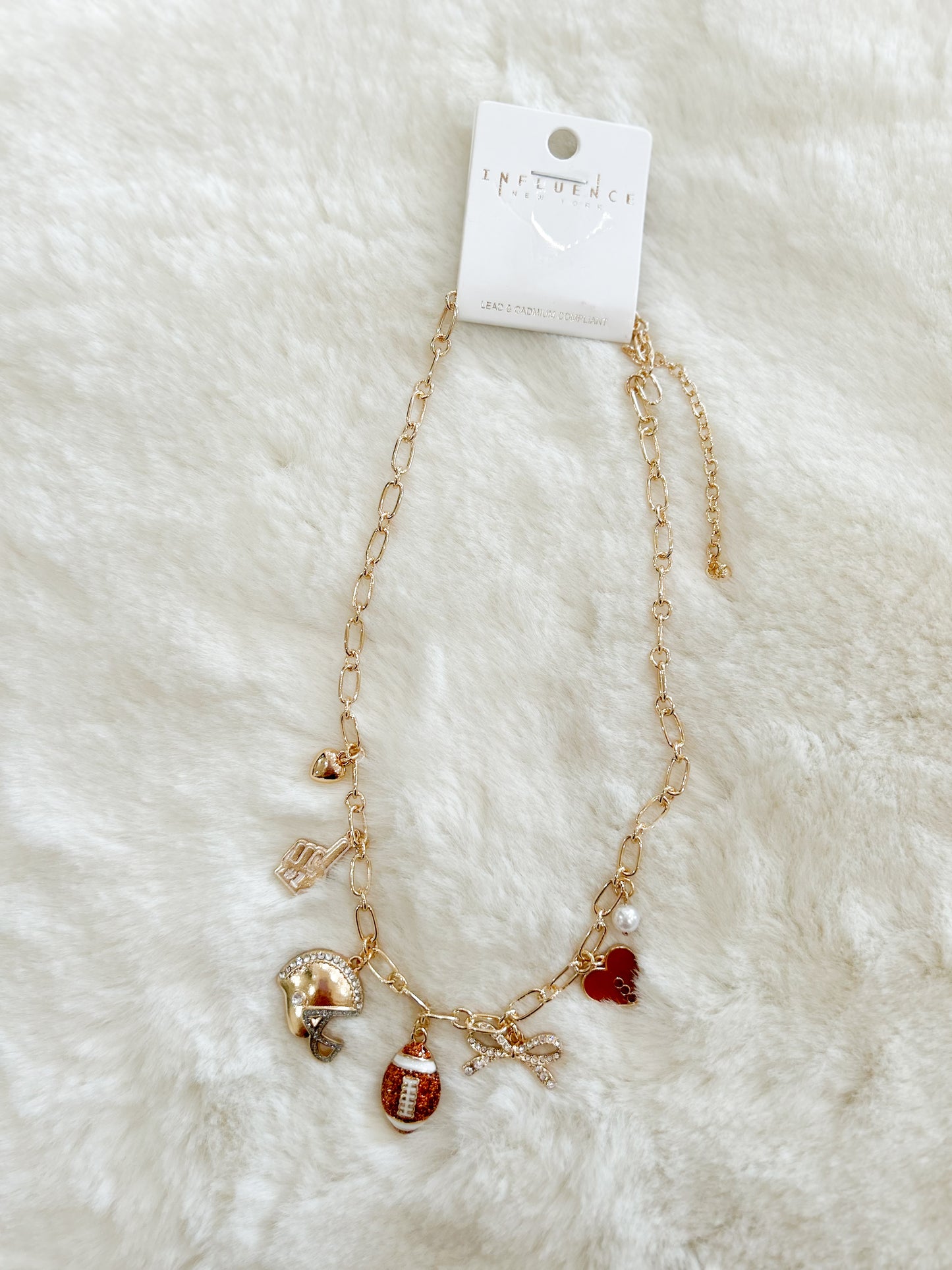 Football Charm Necklace