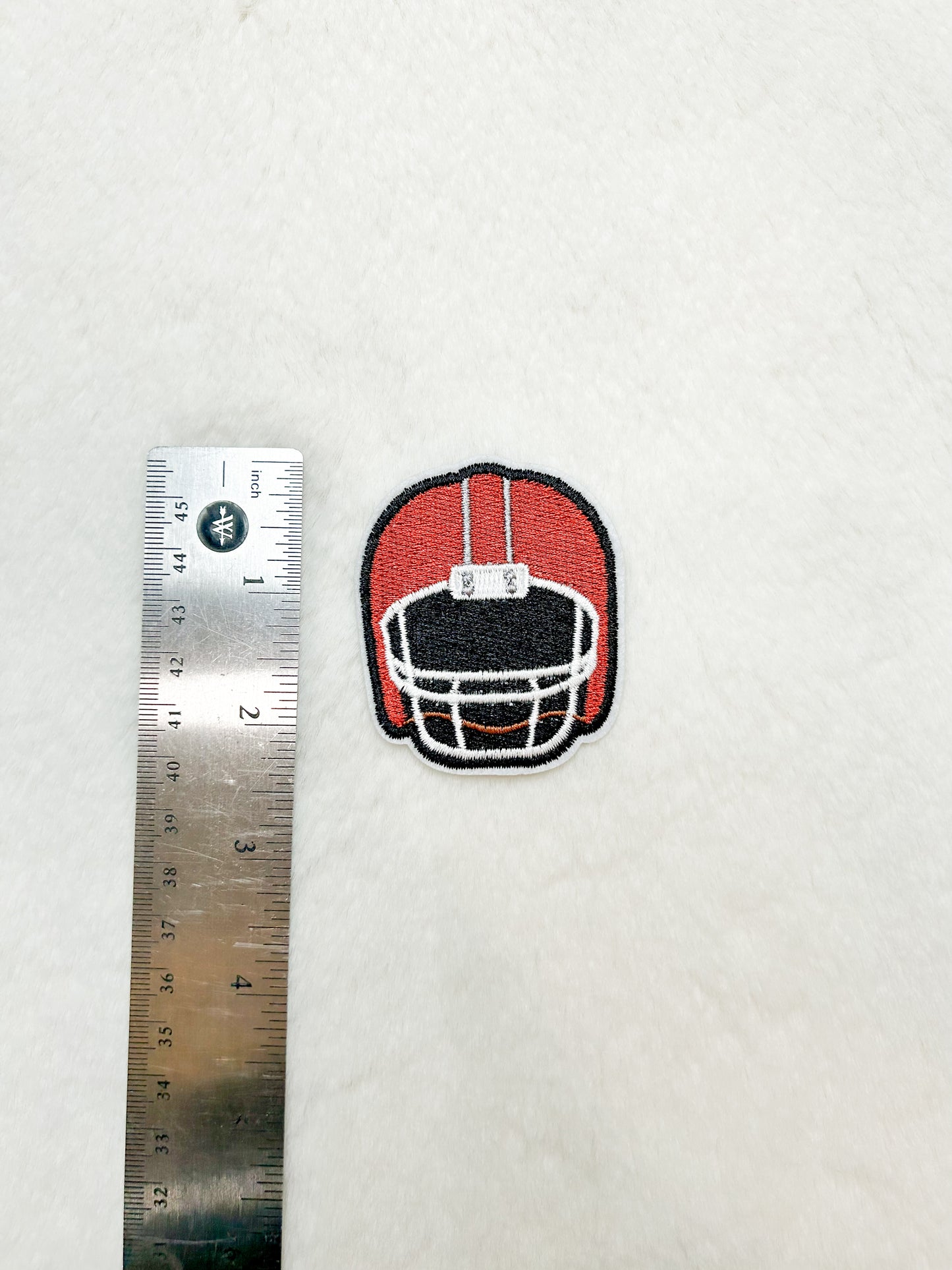 Patch-Orange Mini Football Helmet