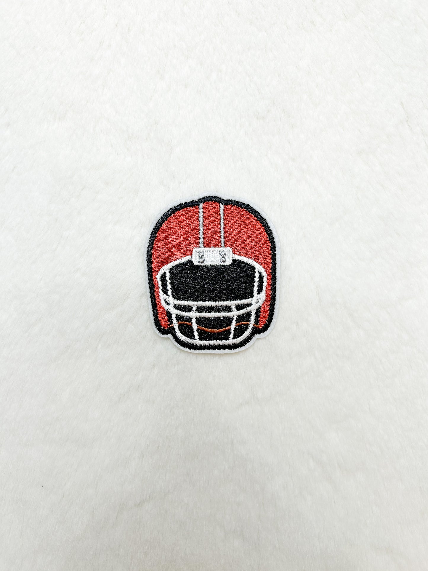 Patch-Orange Mini Football Helmet