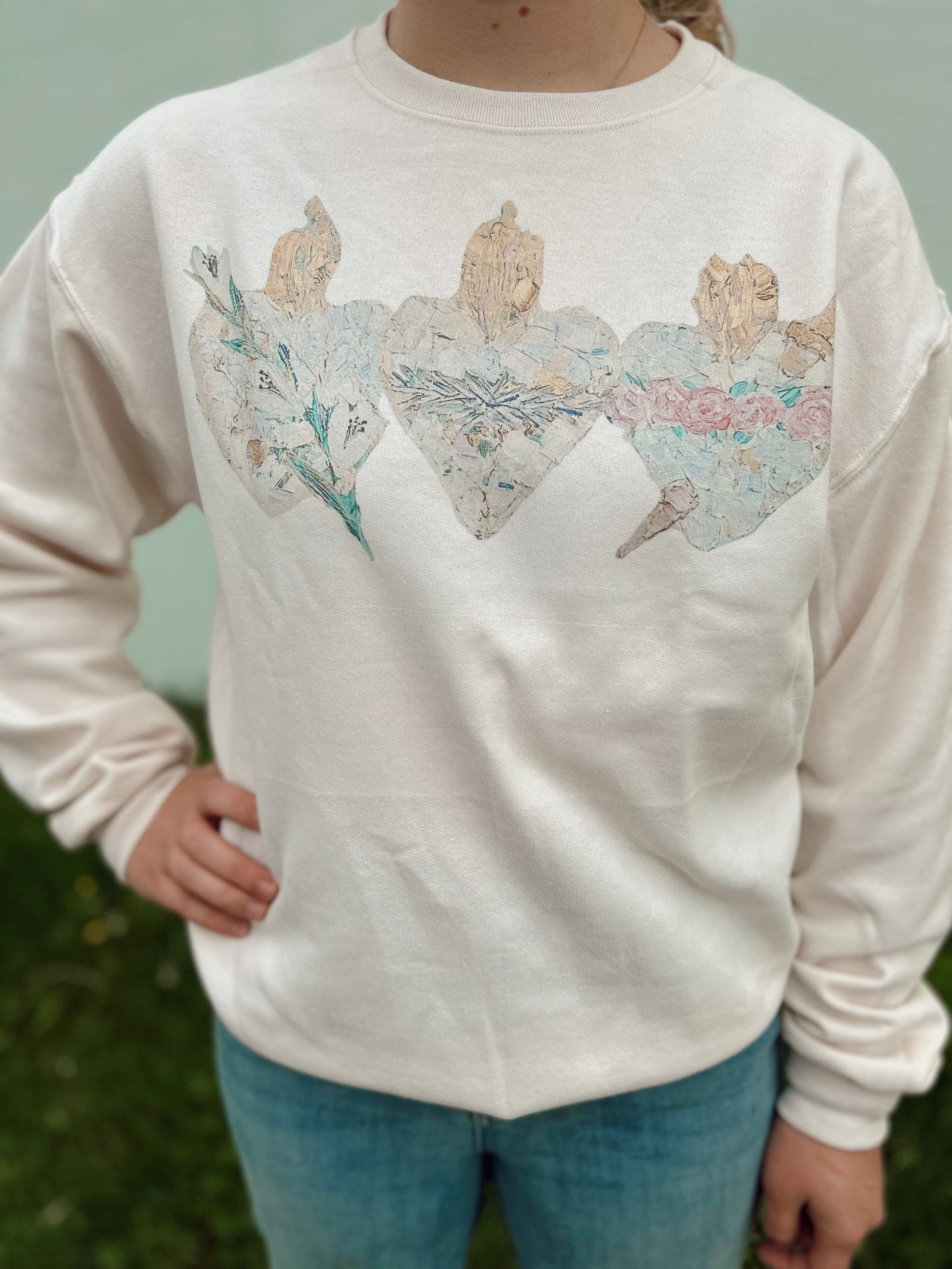 Harleigh Leonard's Holy Hearts Sweatshirt