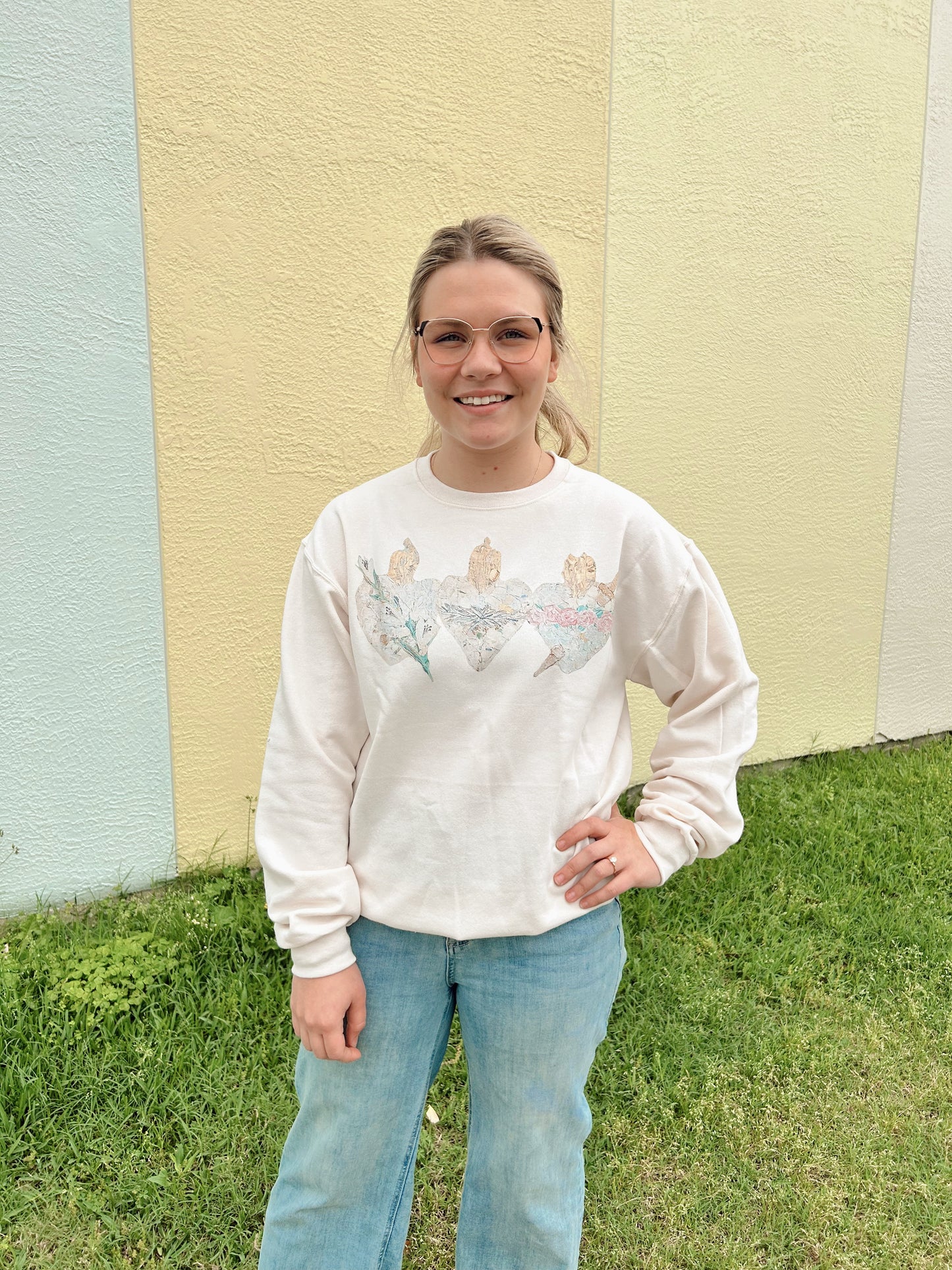 Harleigh Leonard's Holy Hearts Sweatshirt