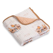 Lolly Bank's Noah's Ark Baby Toddler Muslin Quilt