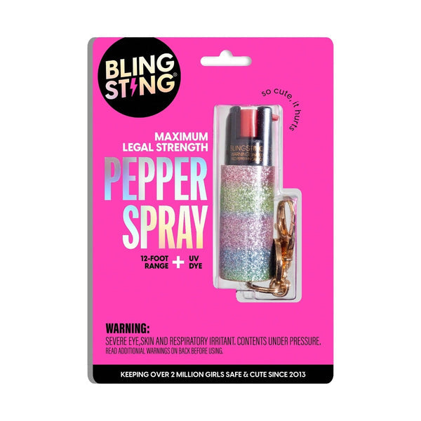 Bling Sting Rainbow Glitter Pepper Spray