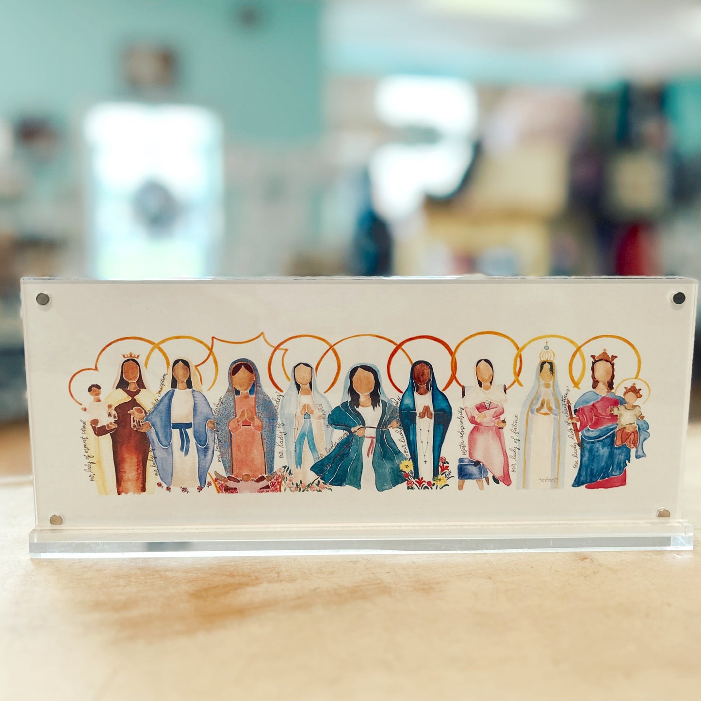 Emily S. Pitre 4x10 Many Mary Framed Print