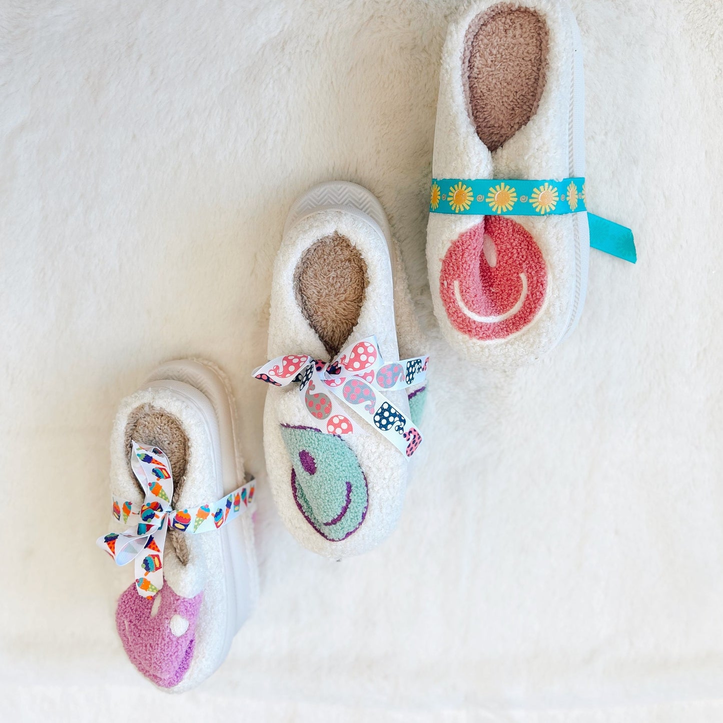 Kids Smiley Face Slippers