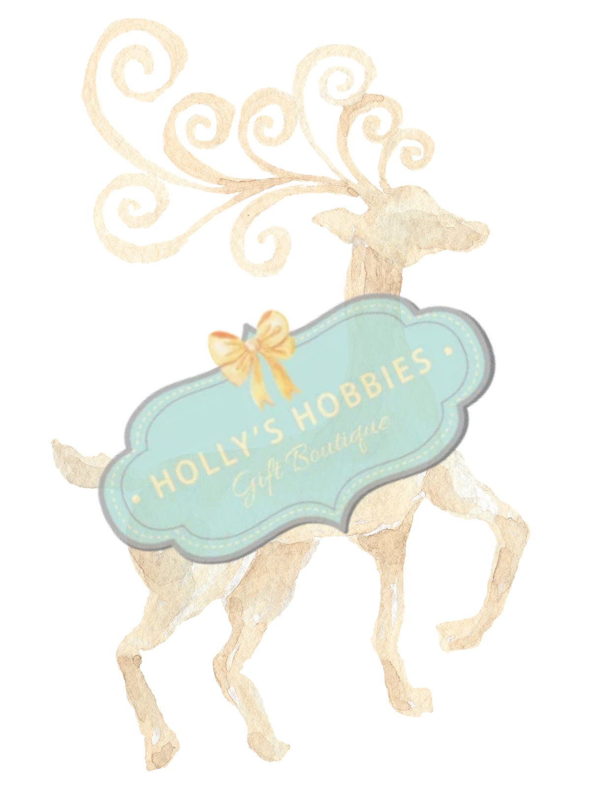 Transfer- Reindeer of Winter (Cream)