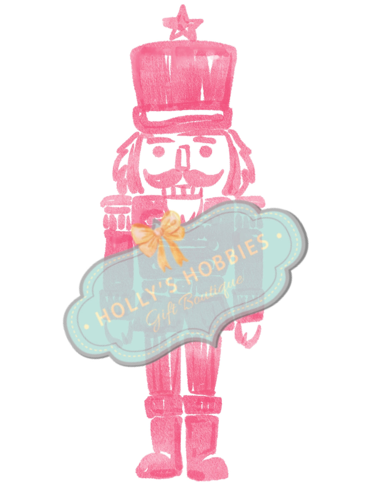 Transfer- Very Merry Nutcracker Hot Pink
