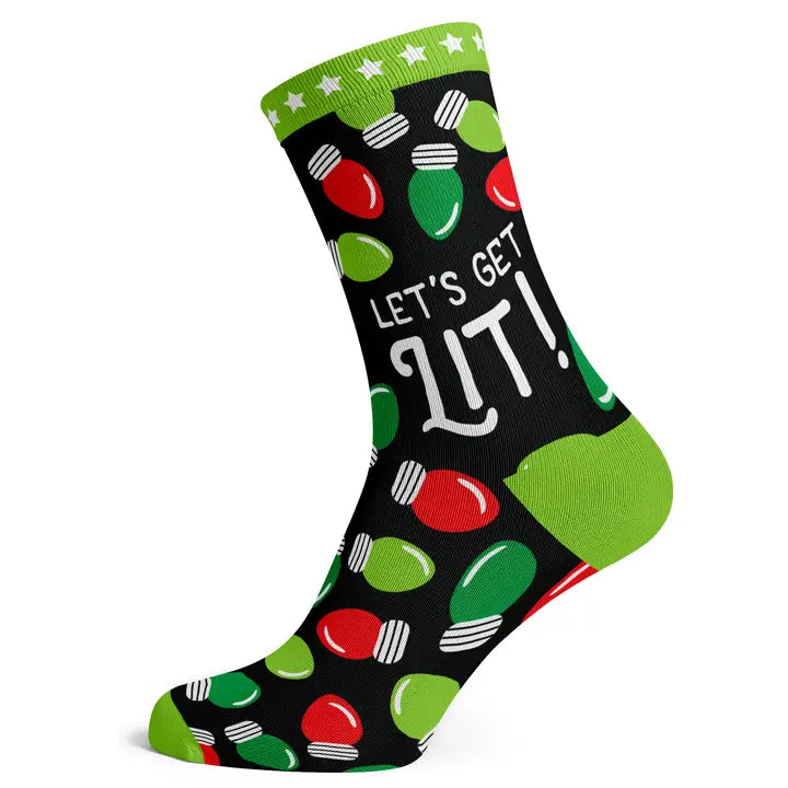 Socks To Be You- Let's Get Lit Socks- Big Shoe