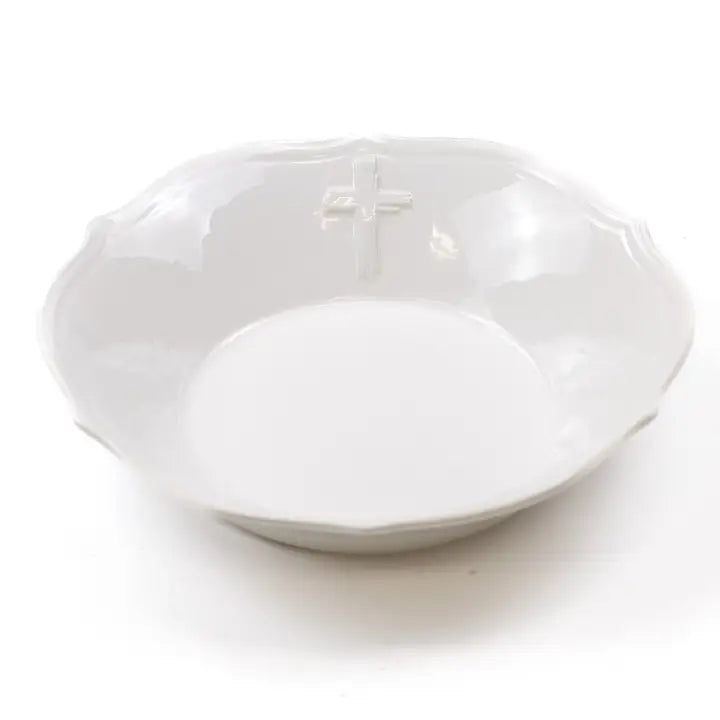 Cross Embossed Serving Bowl