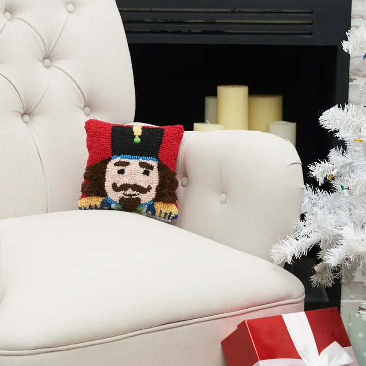 Christmas Red Nutcracker Throw Pillow