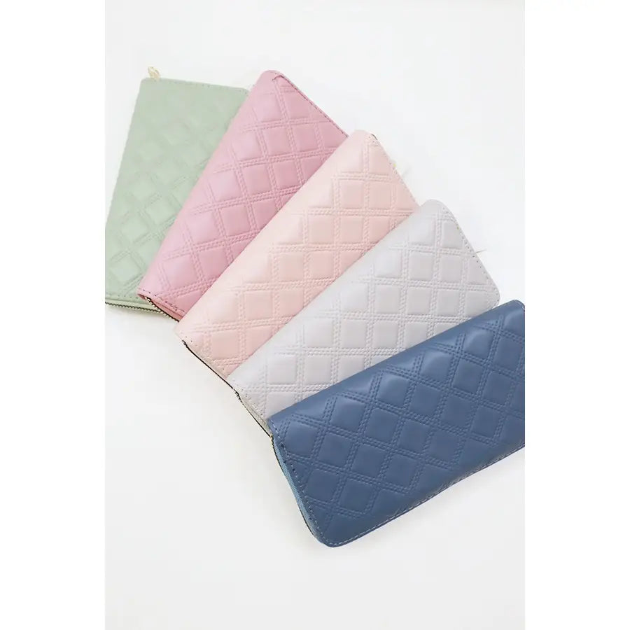 Embossed Soft Tone Rectangle Wallet