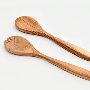 Basic Medium Natural Wood Servers